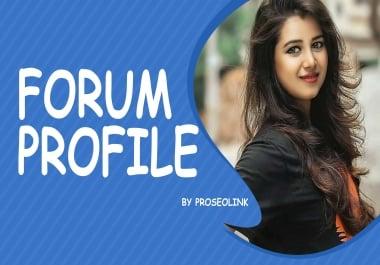 I Can Create 500+ Forum Profile Backlinks and user credit for your websites