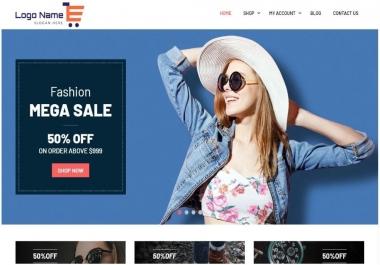 Create a responsive ecommerce wordpress website