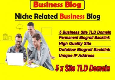 give link 5 site business tld blogroll permanent