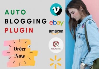 I Will Give Auto Blogging Plugin For Word Press Sites