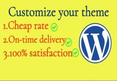 I will do all WordPress works like customize,  add plugin,  fix bug