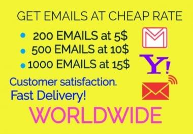 I will scrap emails related to your niche