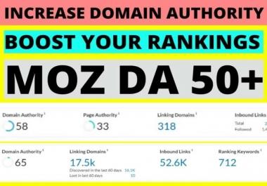 Provide you 50 high DA 50+ PBN backlinks