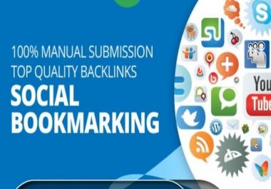 Manually Do TOP 25, + PR8 to PR5 Safe High Alexa Rank Social Bookmark Backlinks