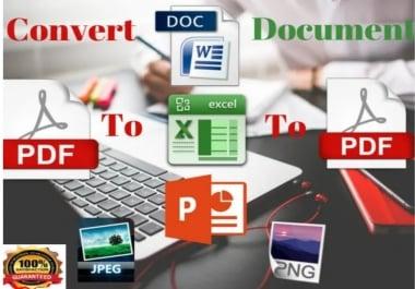 I will convert PDF to microsoft word format