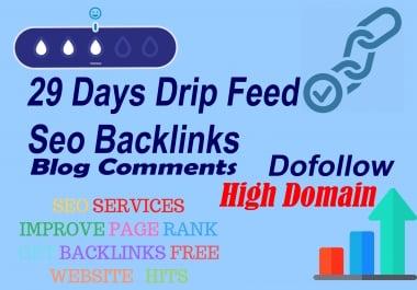 I Wil Submit 29 Days Drip Feed Seo Backlinks