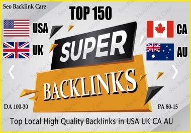 I do Top 20-150 USA UK CA AU Local Backlink SEO HQ Link Building Services for Google Ranking