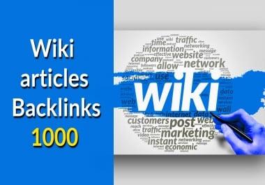 Create 1000 wiki contextual Backlinks