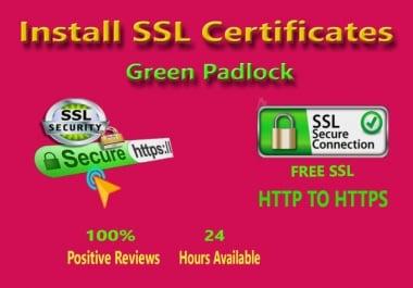 I will install & configure SSL certificate issue and appear secure lock icon on wordpress