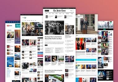 I will create a newspaper,  blog website using PHP