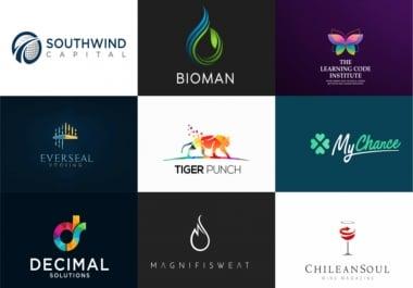 design flat minimalist logo and favicon