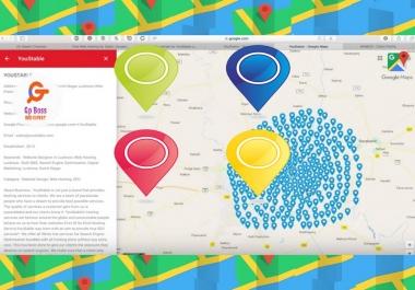 Manually google map ranking with 700 local citations for business SEO