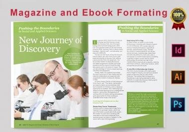 I will create ebook design,  ebook formatting or layout for pdf