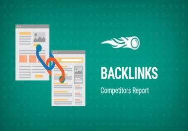 I will give you a full backlink report for any website