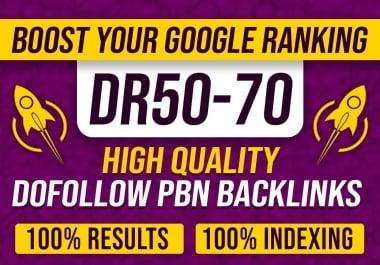 Build 10 PBN Dr 50 to 75 Dofollow Permanent Homepage Pbn Backlinks