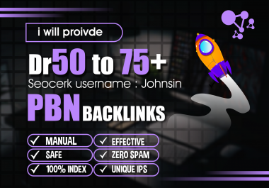Build 10 PBN Dr 50To75+ Homepage Dofollow PBN's Backlinks