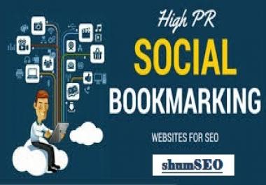 I will do 30 social bookmarking for high da pa sites.