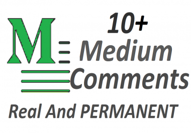 Set 10+ Medium coments on your Medium Article medium