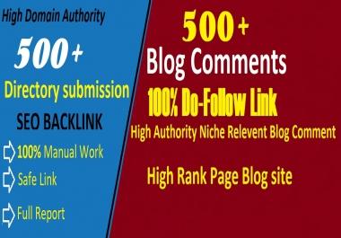 I Will Submit 500 Blog Comment And 500 Directory Submission