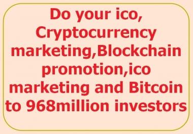 market,  promote your ico,  crypto,  airdrop,  token to ico investors on telegram