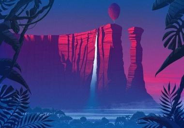 I will draw background for game, apps, website and you tube