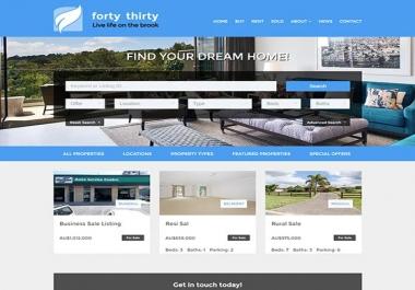 I will make real estate WordPress website with idx