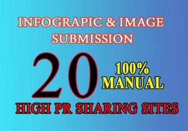 I will submit your image or infographic to 20 image submission or photo sharing sites