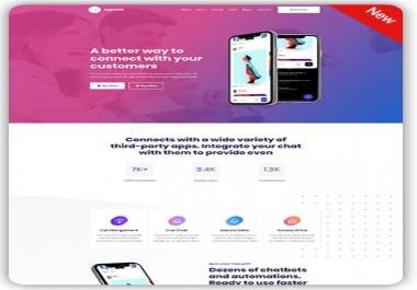 HTML Landing Page Template full responsive