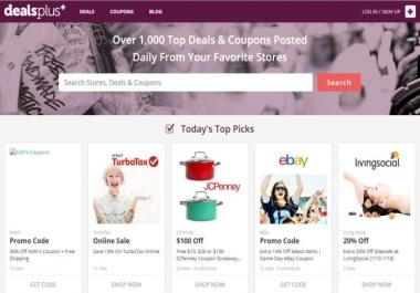 I will publish your deal on Dealsplus within 24 hours