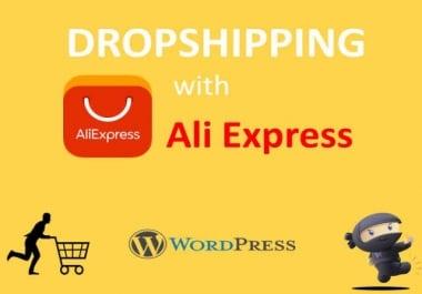 I will do Dropshipping AliExpress Wordpress eCommerce online shop