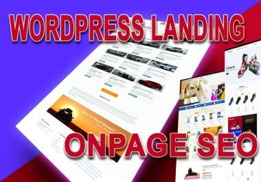 I will do Amazon Affiliate Website Landing Page With Technical SEO
