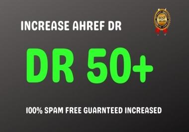 I will increase domain rating from 0 to 50 with high quality backlinks in 30 days