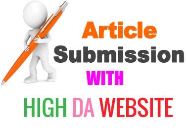 I can do 15 article submission on high DA website