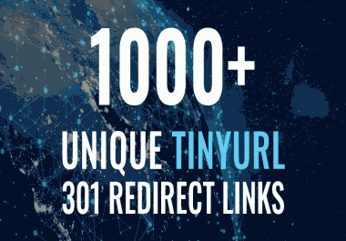 1000+ Unique TinyURL 301 Redirect URL Shortener SEO Backlinks