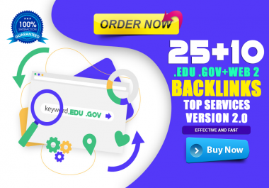 Manually Make 25 Edu Gov + 10 High Domains Authority Web 2.0