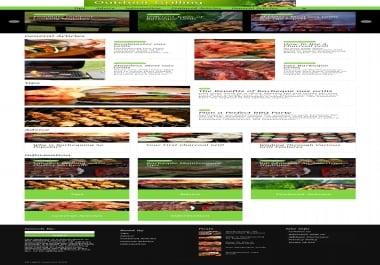 I will create for you professionally designed blog e-commerce affiliate and other websites.