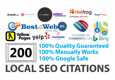 Build Top 200 Local SEO Citations For UK,  AU,  CA,  USA To Boost Your Local SEO Ranking