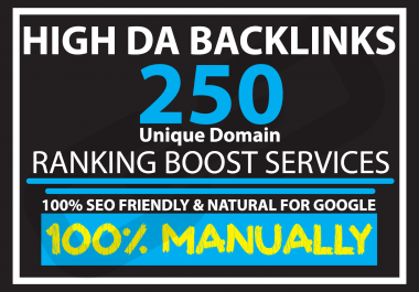 Manually Do 250 High DA profile backlinks for any country