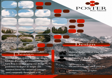 I will design poster, flyer, leaflet, postcard within 24 hours