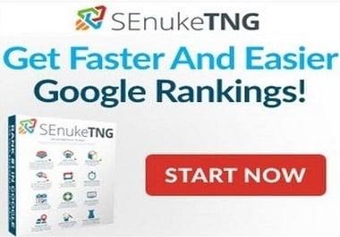 I will run latest 2021 senuke tng the full monty seo campaign google bulletproof now