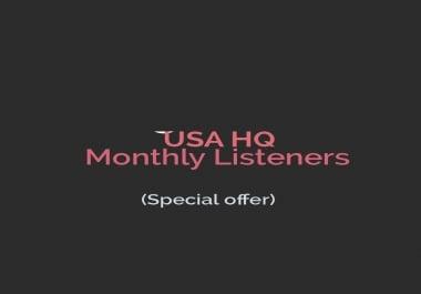 USA PREMIUM Monthly Listeners HQ Accounts Read Description