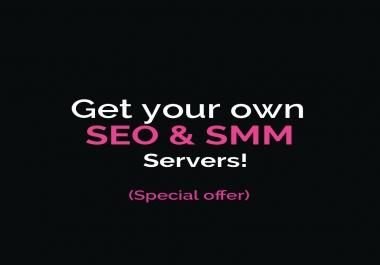 Social Media Marketing + SEO online servers + ONE TIME COST + GUARANTEED