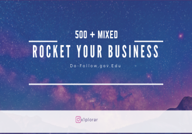 500 backlinks BLOG website Keywords and a URL