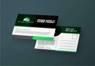 I will design modern unique postcards