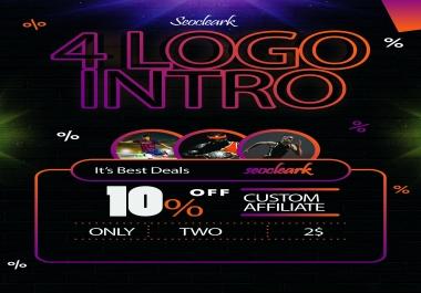 simple awesome 4 logo intro & outro animation