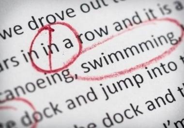 I will expertly proofread and edit your documents and books from 500 words