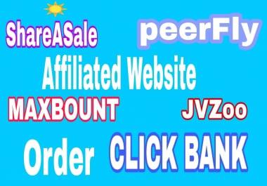 I will create affiliate marketing website for clickbank amazon maxbounty jvzoo