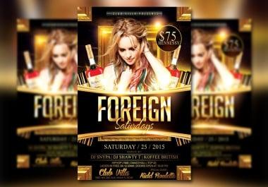 i will do ceative flyer, poster, magazine cover, brochure design in 24 hours