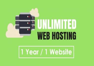 1 YEAR Unlimited WebHosting + Bonus. Amazing Hosting Offer.