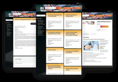 Established WordPress Business Letters Website